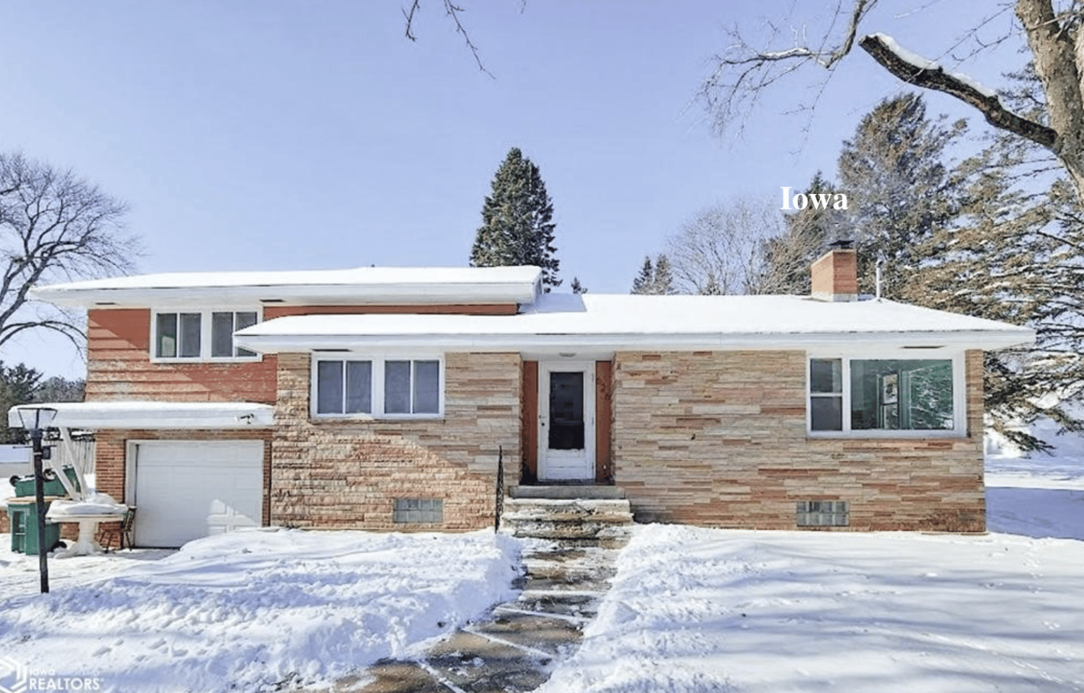 Iowa Rustic Ranch House Cheap-ish Circa 1956 Iowa Mid Century Modern Split Ranch $65K