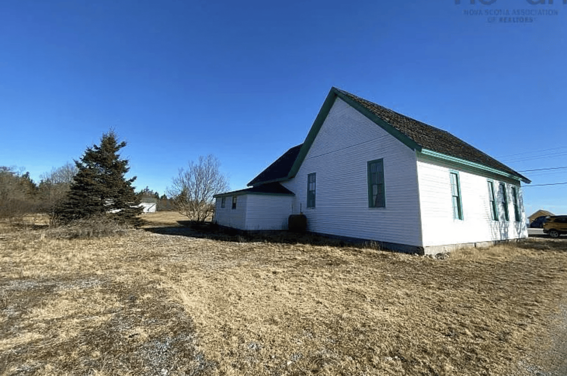Circa 1885 Fixer Upper Gothic Revival Church For Sale in Nova Scotia Under 8K USD Off Market