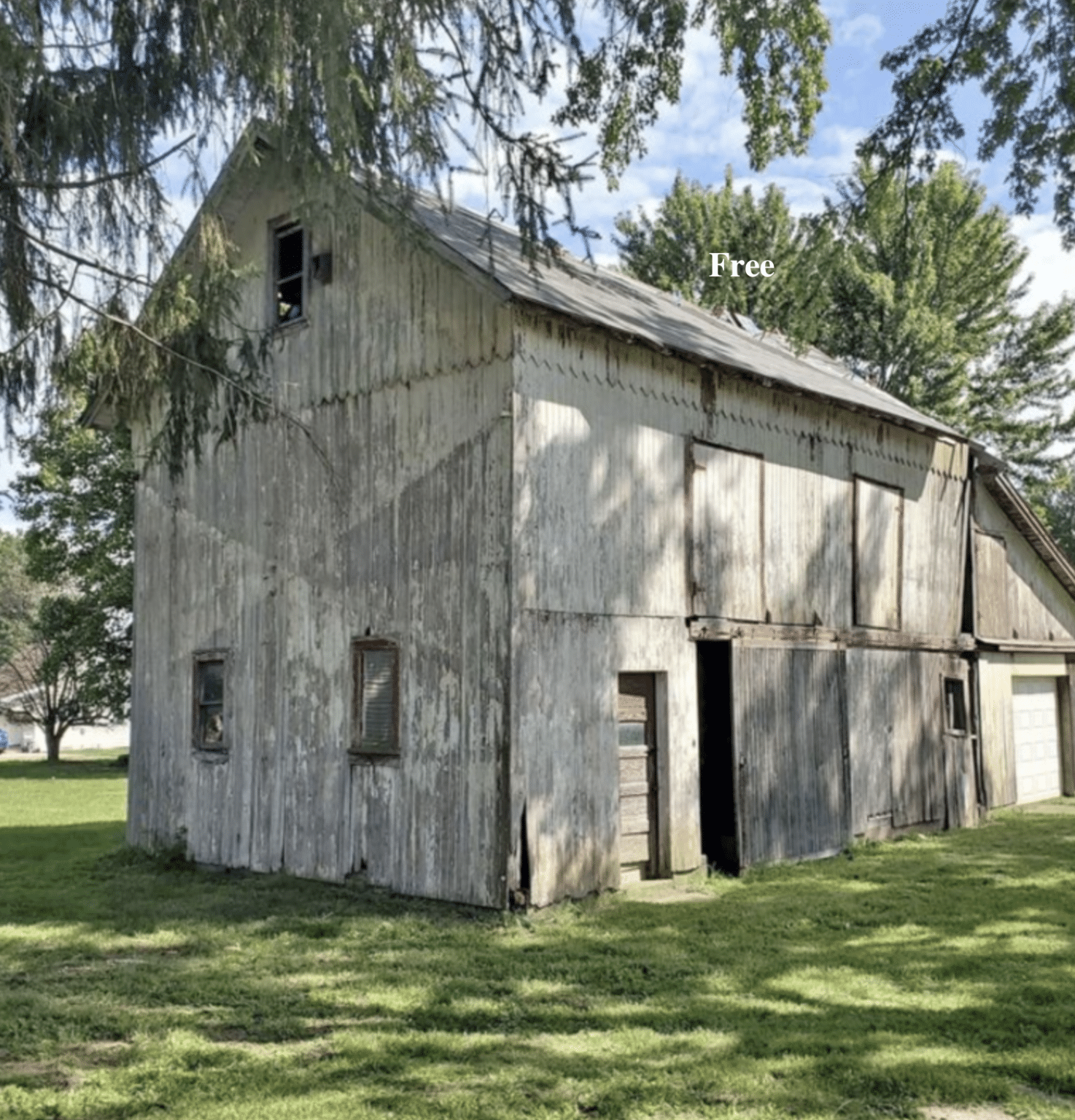 2 Free Barns - One in Ohio, Other in Indiana