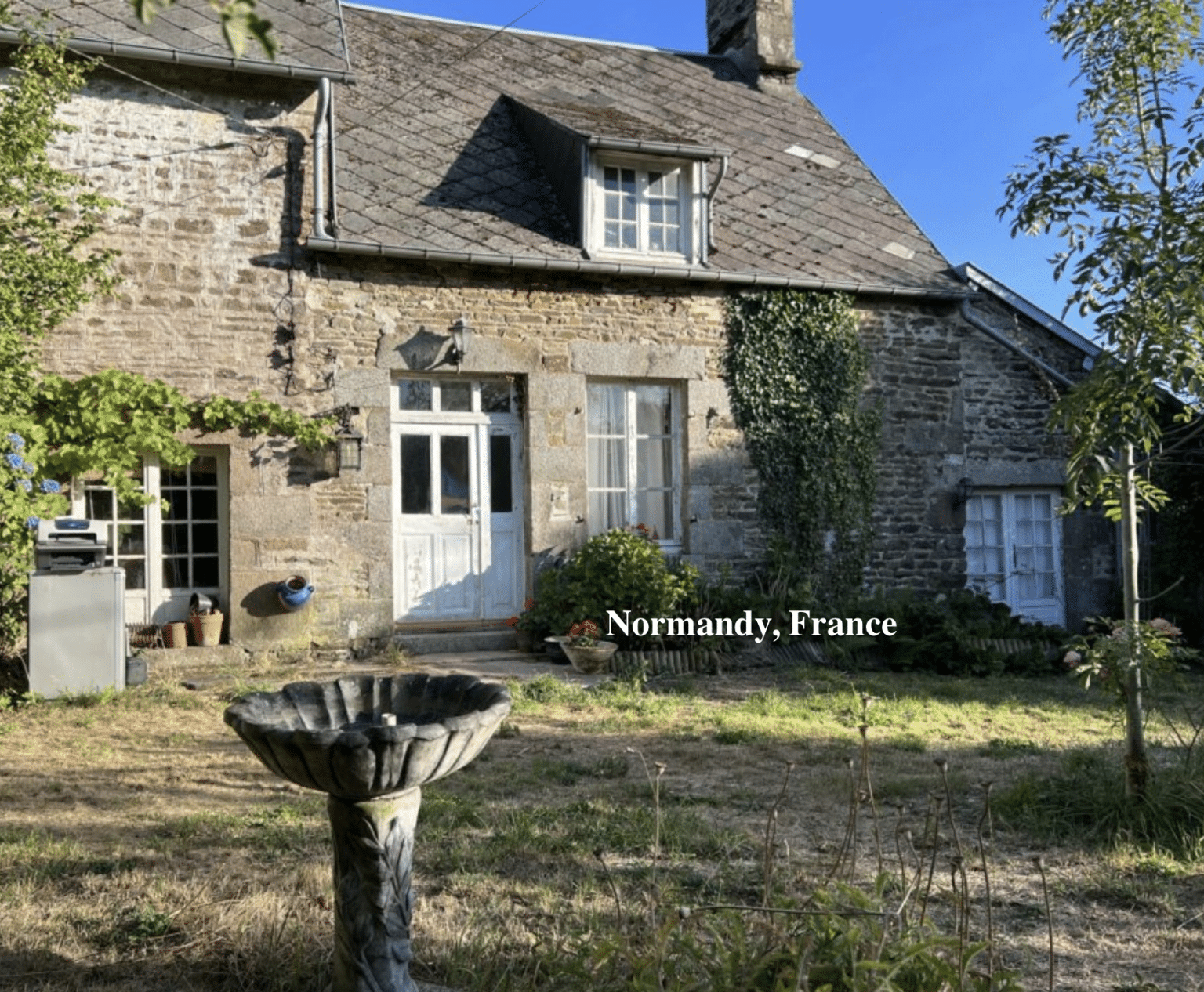 SemiDetached Stone House For Sale in Normandy, France Under 44K USD