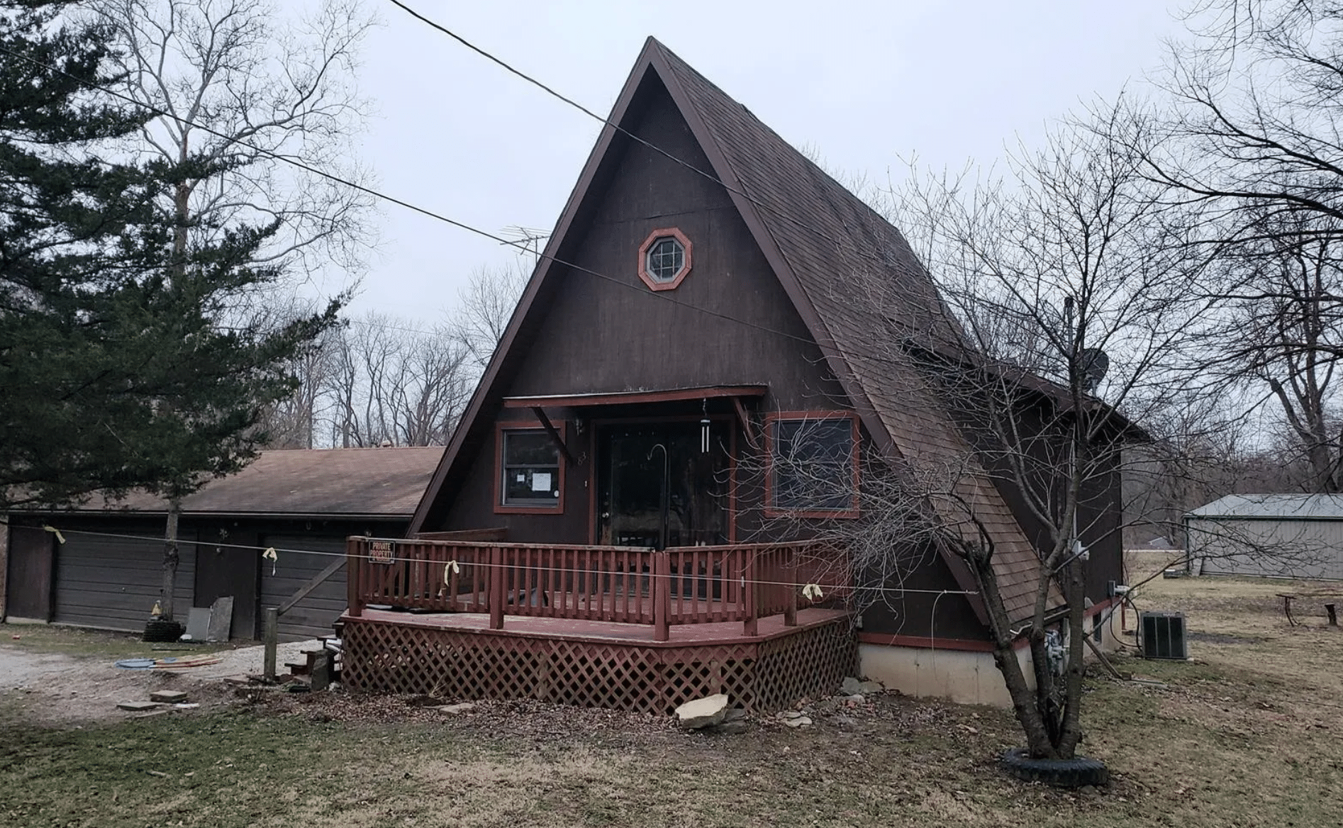 Illinois AFrame Cabin For Sale Under 42K Pending