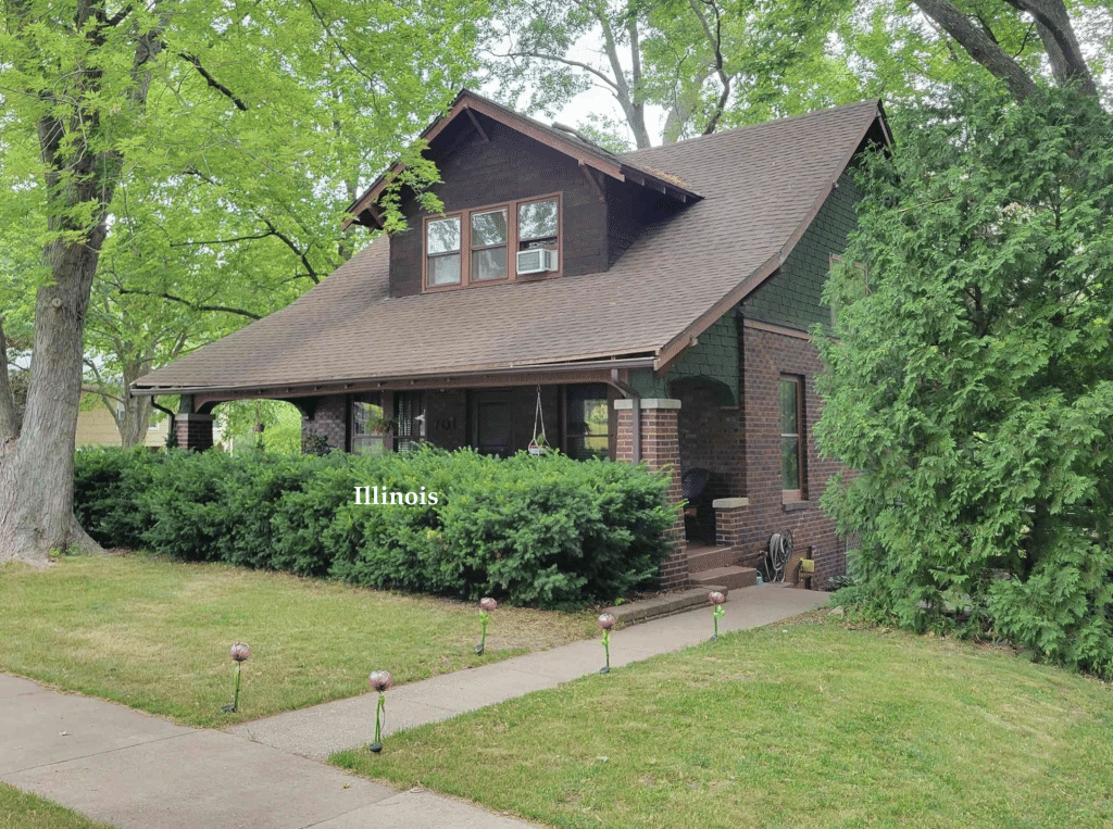 Cheapish Circa 1936 Illinois Craftsman Home For Sale Under 115K Old