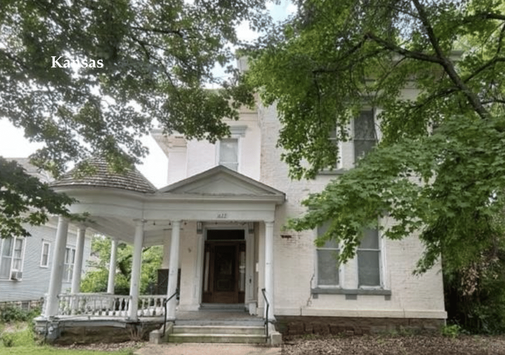Under 100K Sunday Circa 1889 Kansas Queen Anne Victorian Home For