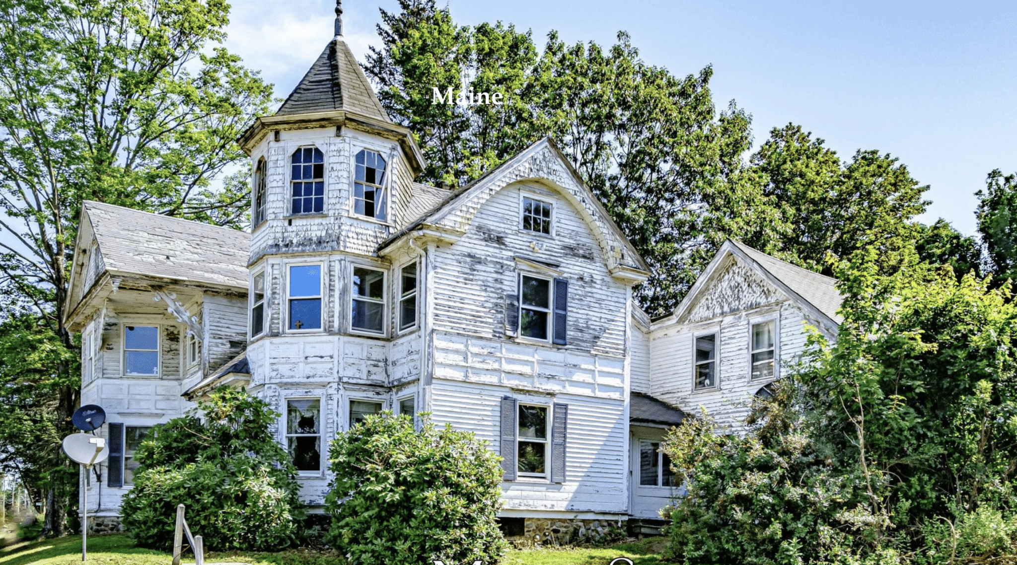 Cheapish Maine MultiFamily Queen Anne Victorian Fixer Upper on 2.27