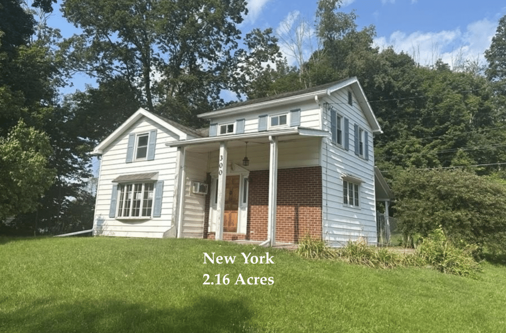 100K Sunday Circa 1880 New York Handyman Special Farmhouse For Sale on 2.16 Acre Reduced to