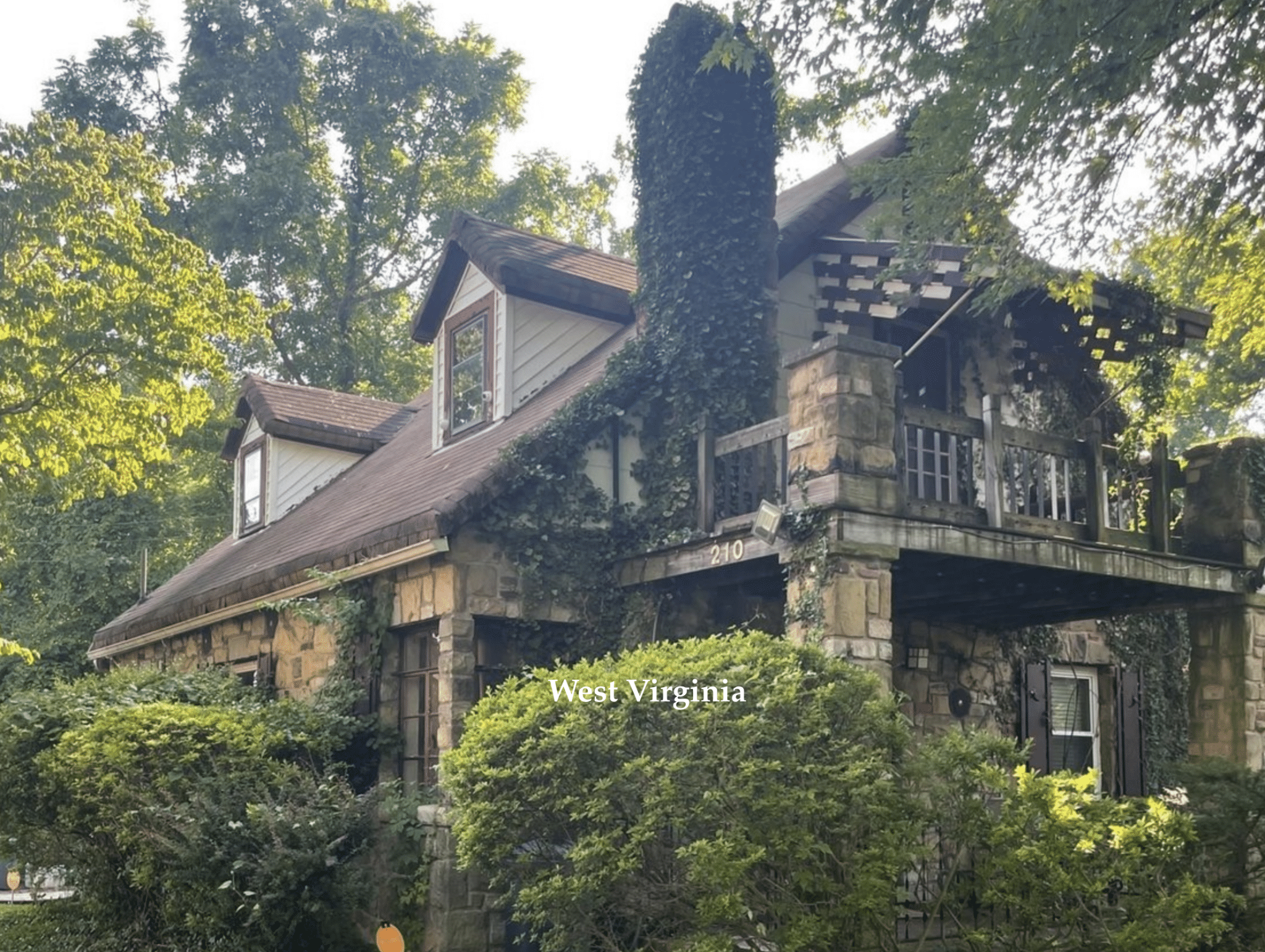 100K Sunday Circa 1940 Stone House For Sale in West Virginia 80K
