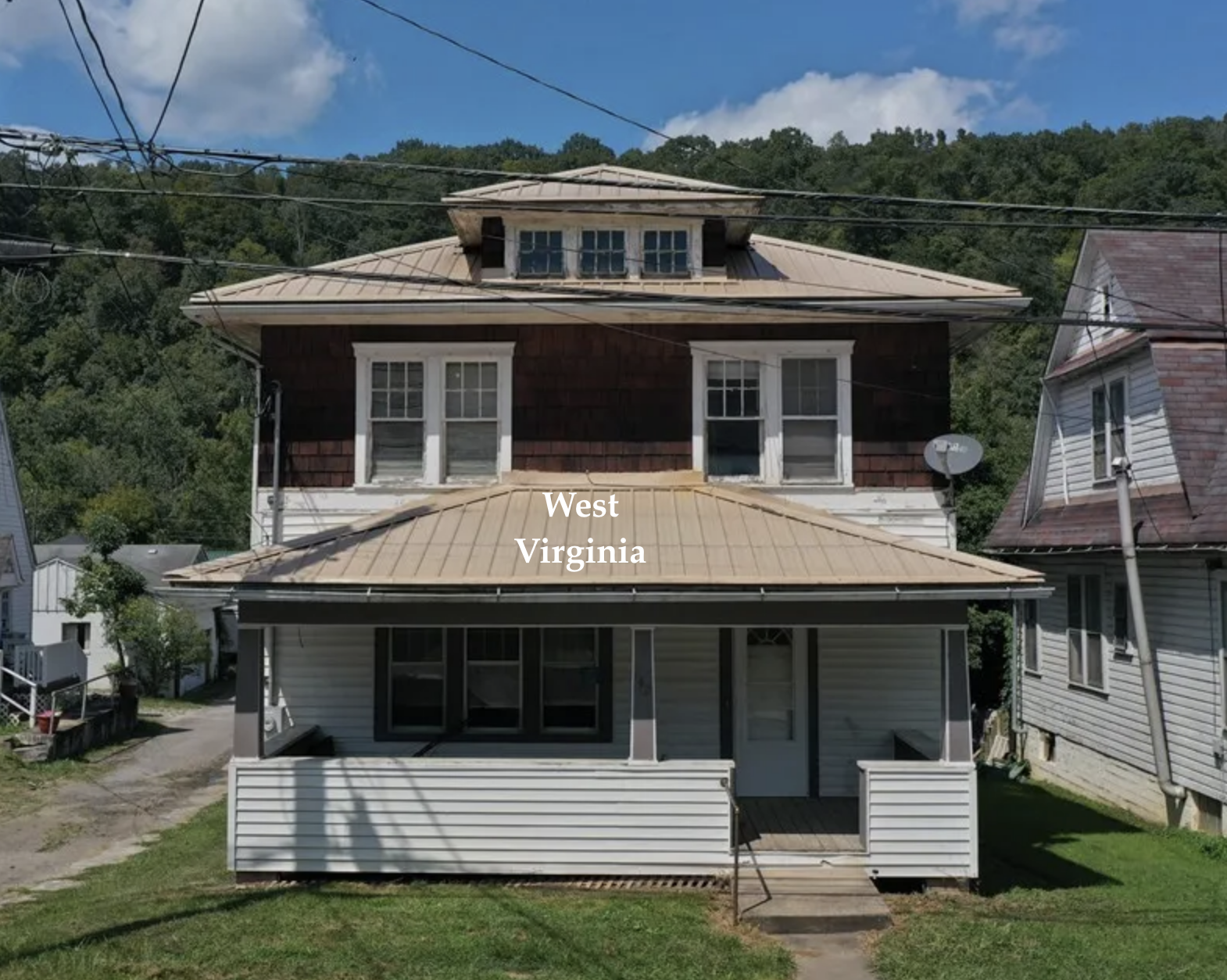 Circa 1935 Fixer Upper Foursquare in West Virginia $50K