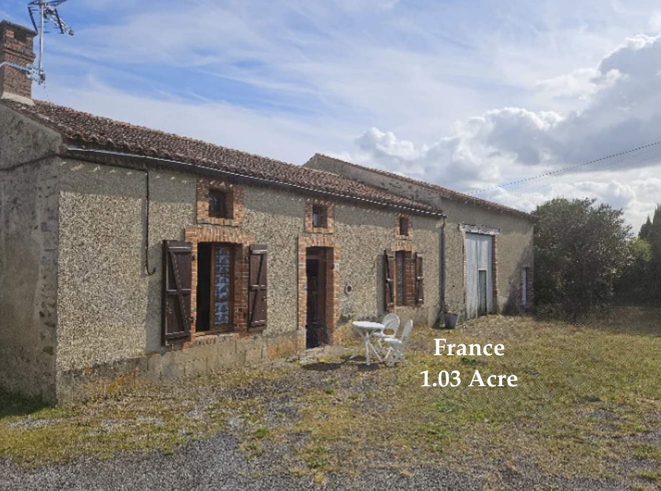 Stone House For Sale in France on 1+ Acre Under $48K - Sold