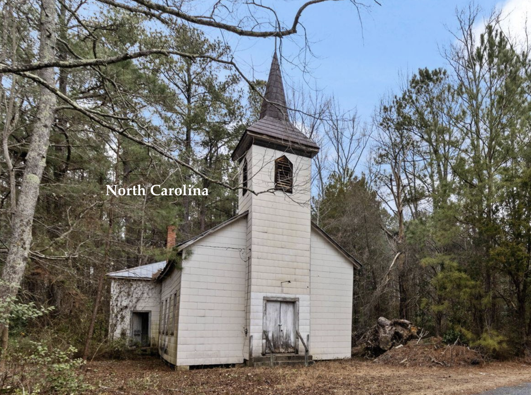 Under $100K Sunday - c.1880 North Carolina Church For Sale $60K
