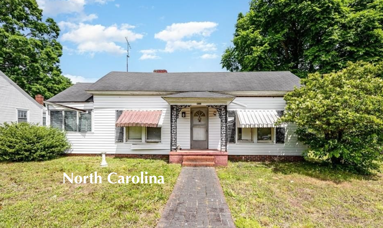 c.1918 Cozy Affordable North Carolina Home For Sale 46K