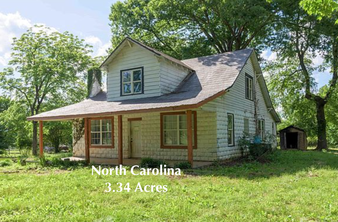 North Carolina farmhouse for sale