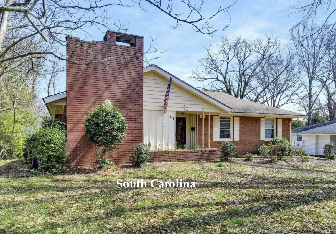 South Carolina mid century home for sale