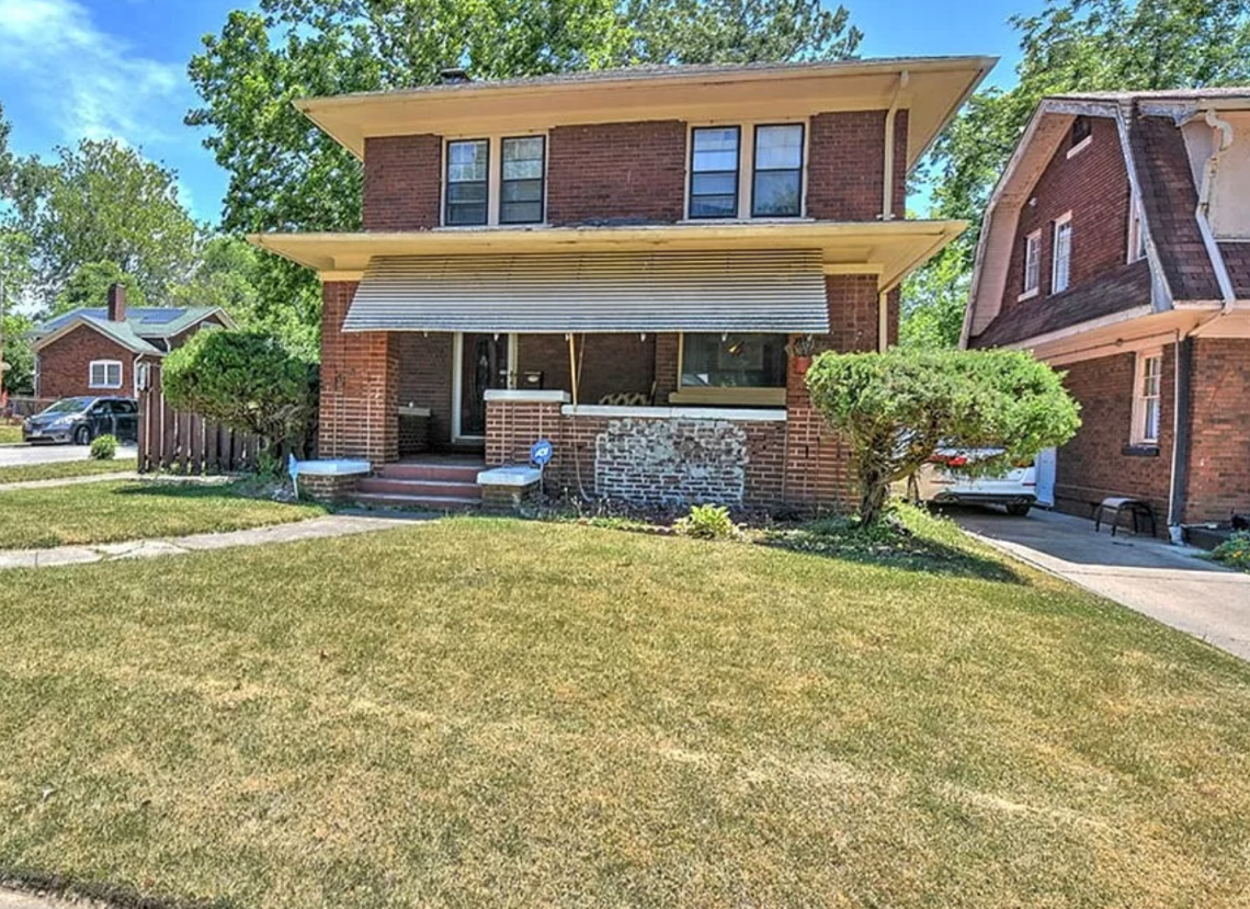 aFFORDABLE ILLINOIS BRICK foursquare