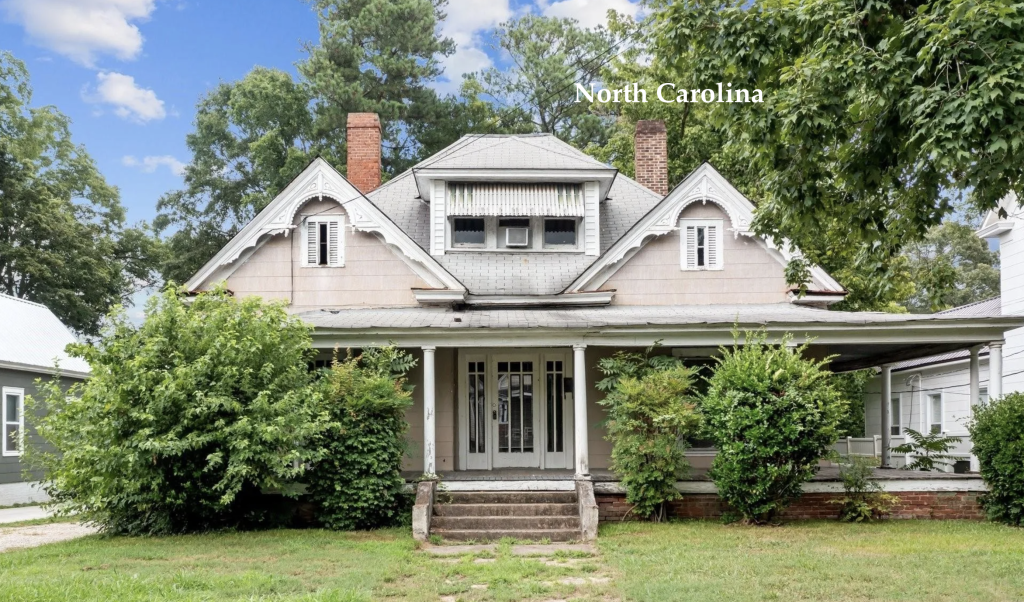 c.1908 Five Bedroom North Carolina Fixer Upper $149K