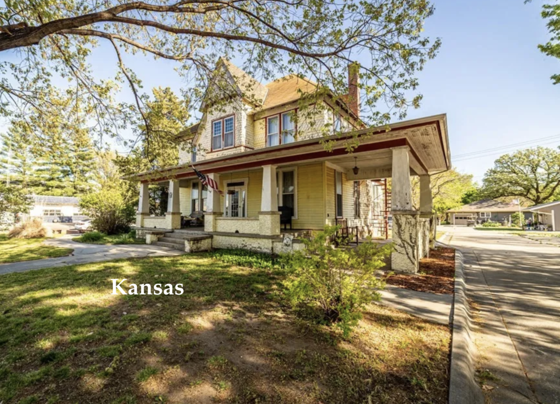 Kansas Queen Anne Victorian home for sale