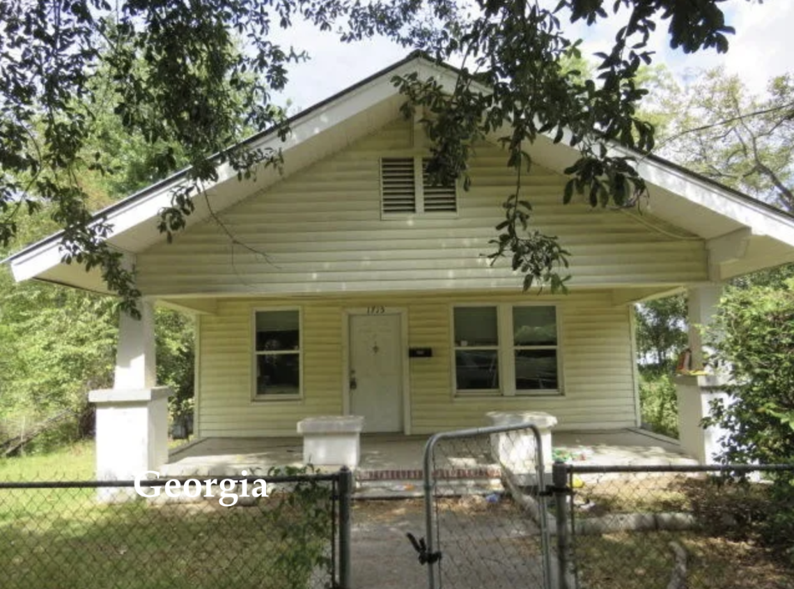 affordable Georgia bungalow for sale