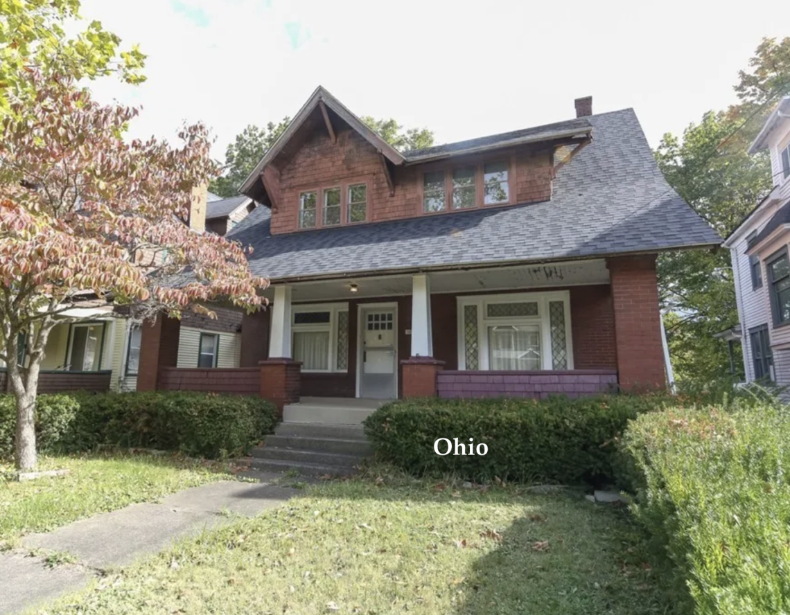 Ohio Craftsman bungalow for sale