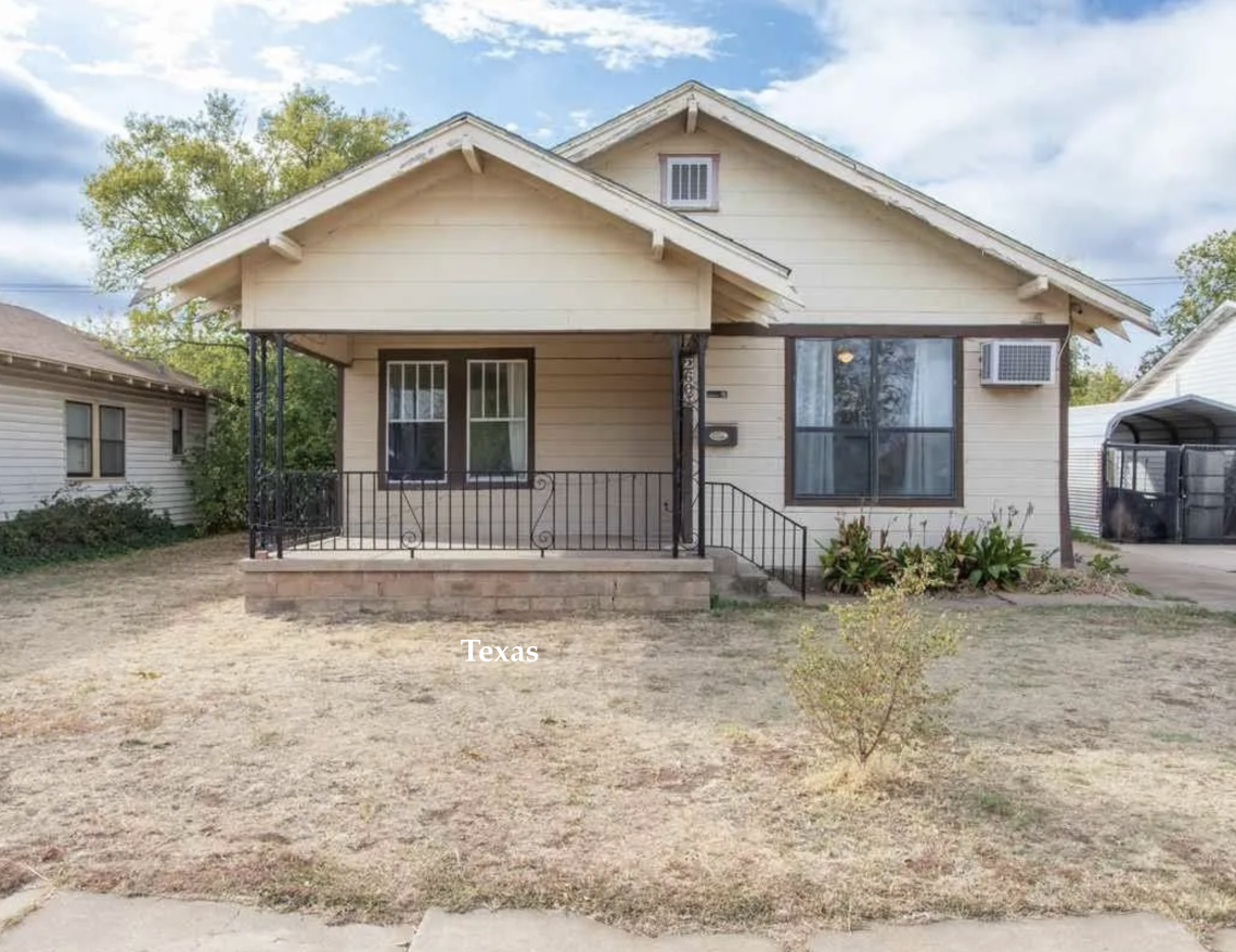 Texas bungalow for sale