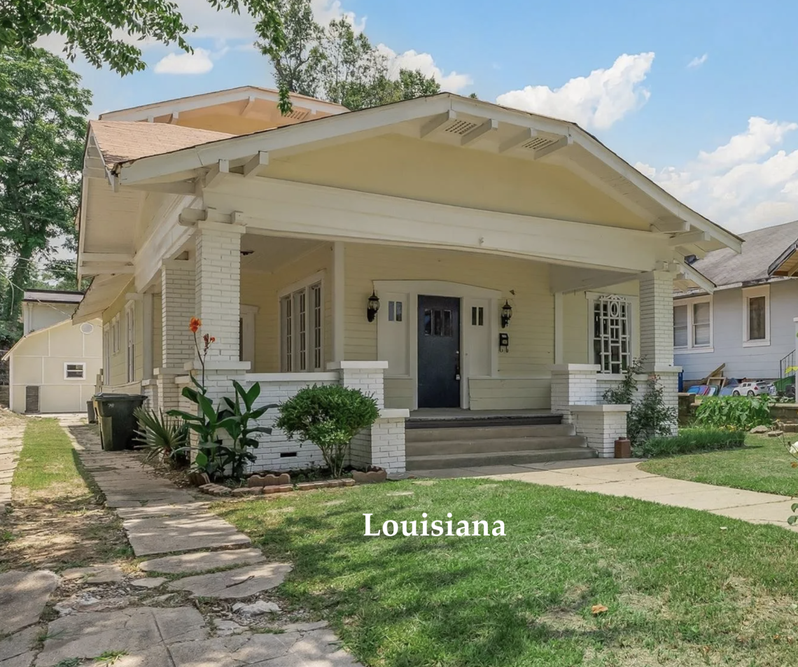 Louisiana CRaftsman bungalow