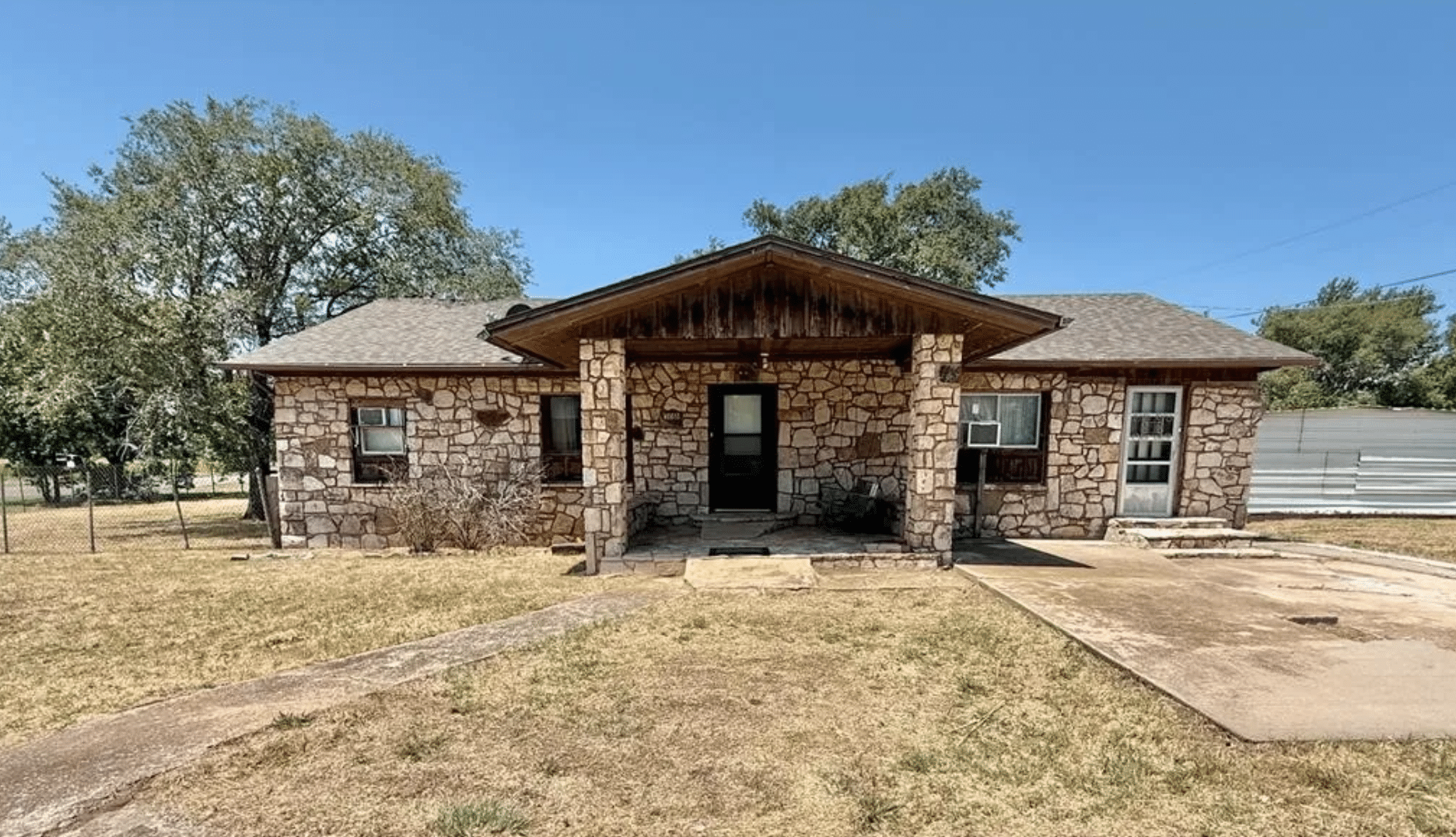 c.1930 Oklahoma Stone Home For Sale $59,900