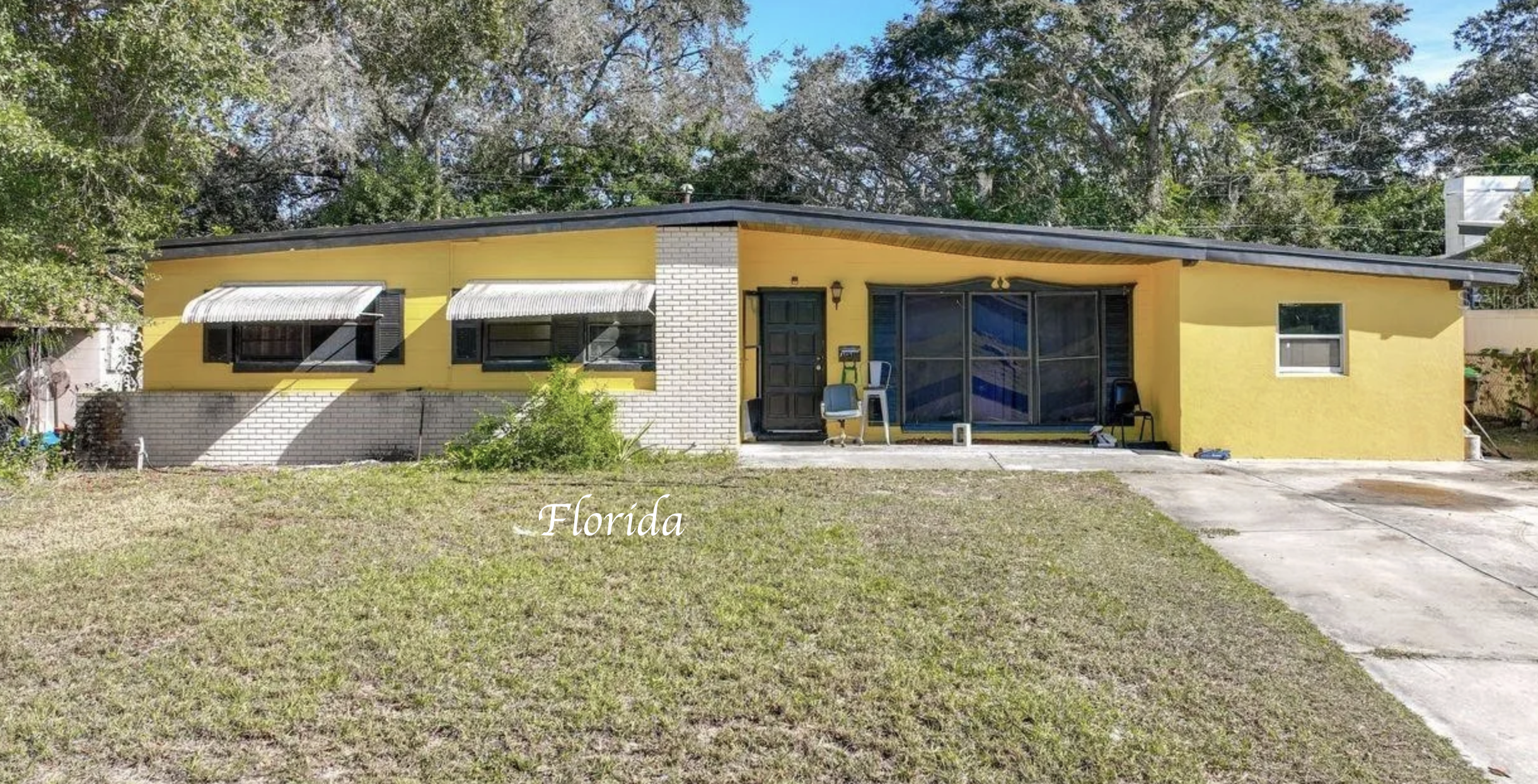Florida mid century home for sale